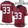 Red Embroidered Dare Ogunbowale Jersey Houston Texans #33 Stitched Jerseys