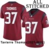 Red Embroidered Tavierre Thomas Jersey Houston Texans #37 Stitched Jerseys