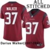 Red Embroidered Darius Walker Jersey Houston Texans #37 Stitched Jerseys