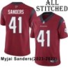 Red Embroidered Myjai Sanders Jersey Houston Texans #41 Stitched Jerseys