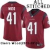 Red Embroidered Cierre Wood Jersey Houston Texans #41 Stitched Jerseys