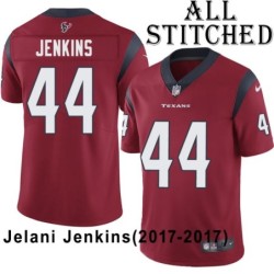 Red Embroidered Jelani Jenkins Jersey Houston Texans #44 Stitched Jerseys
