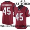 Red Embroidered Ogbonnia Okoronkwo Jersey Houston Texans #45 Stitched Jerseys