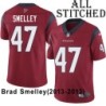 Red Embroidered Brad Smelley Jersey Houston Texans #47 Stitched Jerseys