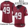 Red Embroidered Cameron Collins Jersey Houston Texans #49 Stitched Jerseys