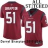Red Embroidered Darryl Sharpton Jersey Houston Texans #51 Stitched Jerseys