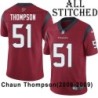 Red Embroidered Chaun Thompson Jersey Houston Texans #51 Stitched Jerseys
