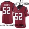 Red Embroidered Jerry Hughes Jersey Houston Texans #52 Stitched Jerseys