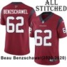 Red Embroidered Beau Benzschawel Jersey Houston Texans #62 Stitched Jerseys