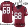 Red Embroidered Breno Giacomini Jersey Houston Texans #68 Stitched Jerseys