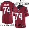 Red Embroidered Chris Clark Jersey Houston Texans #74 Stitched Jerseys