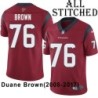 Red Embroidered Duane Brown Jersey Houston Texans #76 Stitched Jerseys