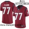 Red Embroidered Chris Clark Jersey Houston Texans #77 Stitched Jerseys