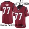 Red Embroidered George Fant Jersey Houston Texans #77 Stitched Jerseys