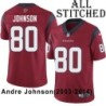 Red Embroidered Andre Johnson Jersey Houston Texans #80 Stitched Jerseys