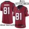 Red Embroidered Atnaf Harris Jersey Houston Texans #81 Stitched Jerseys