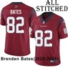 Red Embroidered Brenden Bates Jersey Houston Texans #82 Stitched Jerseys