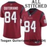 Red Embroidered Teagan Quitoriano Jersey Houston Texans #84 Stitched Jerseys