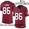 Red Embroidered Derrick Lewis Jersey Houston Texans #86 Stitched Jerseys