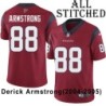 Red Embroidered Derick Armstrong Jersey Houston Texans #88 Stitched Jerseys