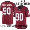 Red Embroidered Taylor Stallworth Jersey Houston Texans #90 Stitched Jerseys