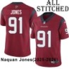 Red Embroidered Naquan Jones Jersey Houston Texans #91 Stitched Jerseys