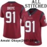 Red Embroidered Amobi Okoye Jersey Houston Texans #91 Stitched Jerseys