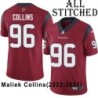 Red Embroidered Maliek Collins Jersey Houston Texans #96 Stitched Jerseys