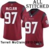 Red Embroidered Terrell McClain Jersey Houston Texans #97 Stitched Jerseys