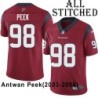 Red Embroidered Antwan Peek Jersey Houston Texans #98 Stitched Jerseys