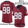 Red Embroidered Anthony Weaver Jersey Houston Texans #98 Stitched Jerseys