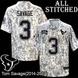 Camo EmbroideCamo Tom Savage Jersey Houston Texans #3 Stitched Jerseys