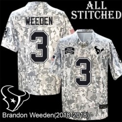 Camo EmbroideCamo Brandon Weeden Jersey Houston Texans #3 Stitched Jerseys