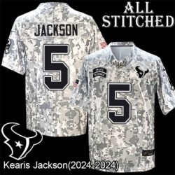 Camo EmbroideCamo Kearis Jackson Jersey Houston Texans #5 Stitched Jerseys