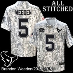 Camo EmbroideCamo Brandon Weeden Jersey Houston Texans #5 Stitched Jerseys