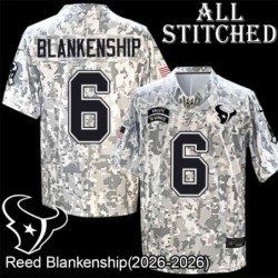 Camo EmbroideCamo Reed Blankenship Jersey Houston Texans #6 Stitched Jerseys