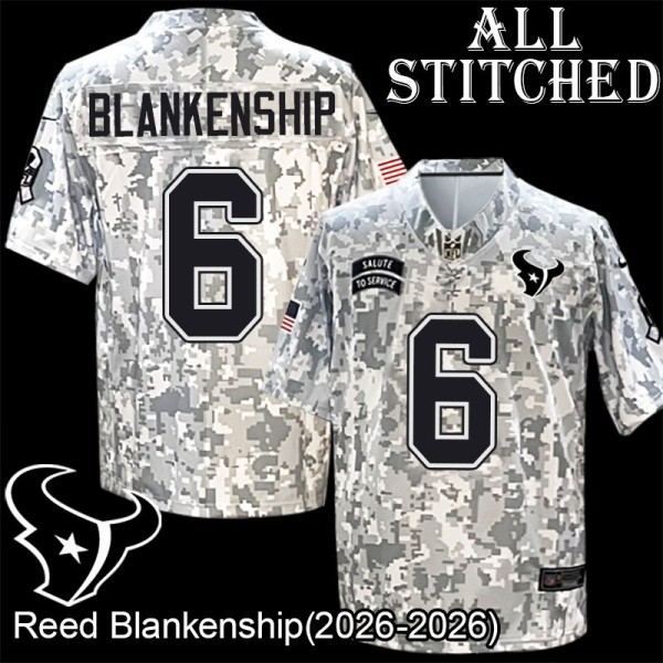 Camo EmbroideCamo Reed Blankenship Jersey Houston Texans #6 Stitched Jerseys