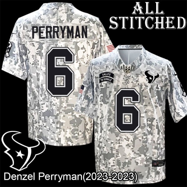 Camo EmbroideCamo Denzel Perryman Jersey Houston Texans #6 Stitched Jerseys