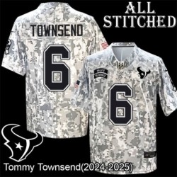 Camo EmbroideCamo Tommy Townsend Jersey Houston Texans #6 Stitched Jerseys