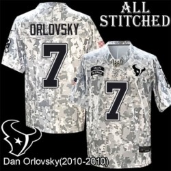 Camo EmbroideCamo Dan Orlovsky Jersey Houston Texans #7 Stitched Jerseys