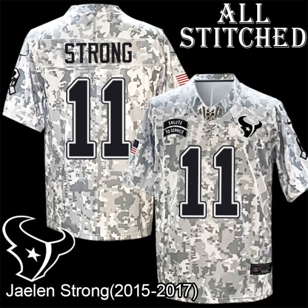 Camo EmbroideCamo Jaelen Strong Jersey Houston Texans #11 Stitched Jerseys