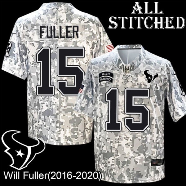 Camo EmbroideCamo Will Fuller Jersey Houston Texans #15 Stitched Jerseys