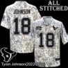 Camo EmbroideCamo Tyron Johnson Jersey Houston Texans #18 Stitched Jerseys