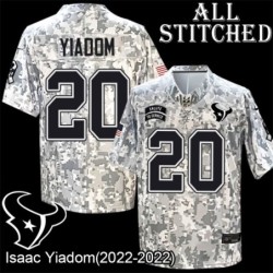 Camo EmbroideCamo Isaac Yiadom Jersey Houston Texans #20 Stitched Jerseys