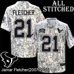 Camo EmbroideCamo Jamar Fletcher Jersey Houston Texans #21 Stitched Jerseys