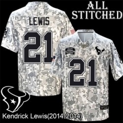 Camo EmbroideCamo Kendrick Lewis Jersey Houston Texans #21 Stitched Jerseys