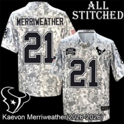 Camo EmbroideCamo Kaevon Merriweather Jersey Houston Texans #21 Stitched Jerseys