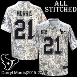 Camo EmbroideCamo Darryl Morris Jersey Houston Texans #21 Stitched Jerseys