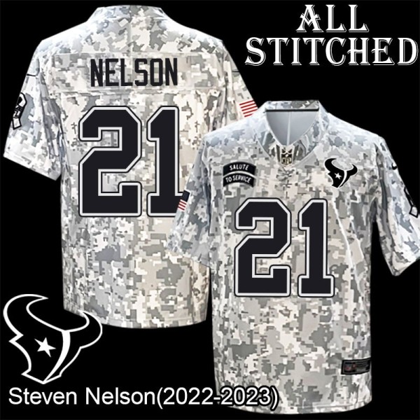 Camo EmbroideCamo Steven Nelson Jersey Houston Texans #21 Stitched Jerseys