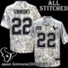 Camo EmbroideCamo Jason Simmons Jersey Houston Texans #22 Stitched Jerseys